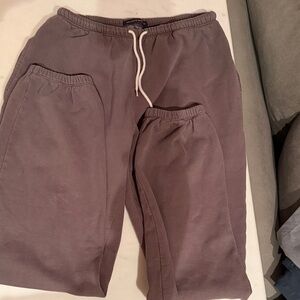 Brandy Melville Rosa Tie Brown SweatPants
